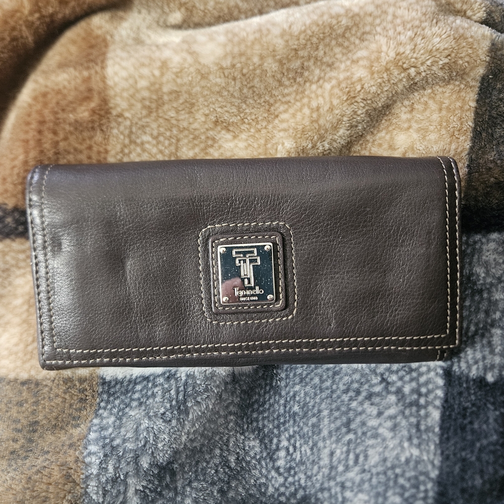 Tignanello Dark Brown Leather Wallet